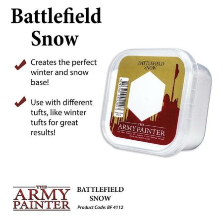 Army Painter Battlefield Snow Basing Materials - Buy Army Painter Basing Materials At The Games Den