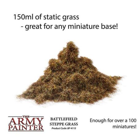 Army Painter Battlefield Steppe Grass Basing Materials - Great For Any Miniature Base
