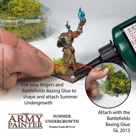 Army Painter Summer Undergrowth Basing Materials - Instrusctions For The Perfect Miniature Figure Base At The Games Den