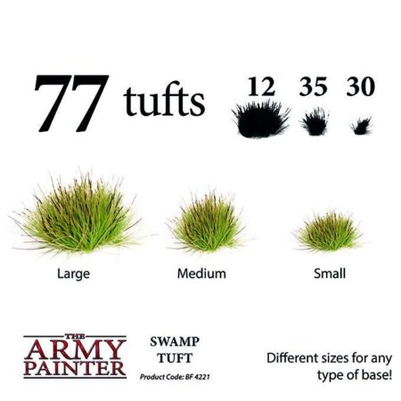 Army Painter Swamp Tuft Basing Materials. 77 Tufts Of Swamp Grass For Miniature Painting At The Games Den