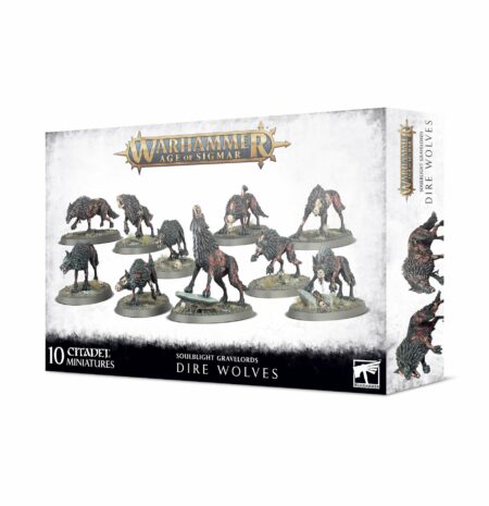 Games Workshop Warhammer Age Of Sigmar Soulblight Gravelords Dire Wolves Tabletop Game Miniatures