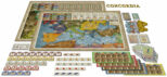 Concordia board game with the board and pieces